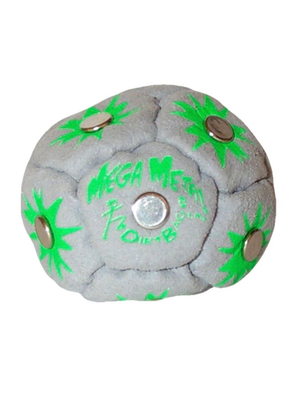 🔥World Footbag DirtBag Mega Metal Hacky Sack GRAY/GREEN BNWT🔥
